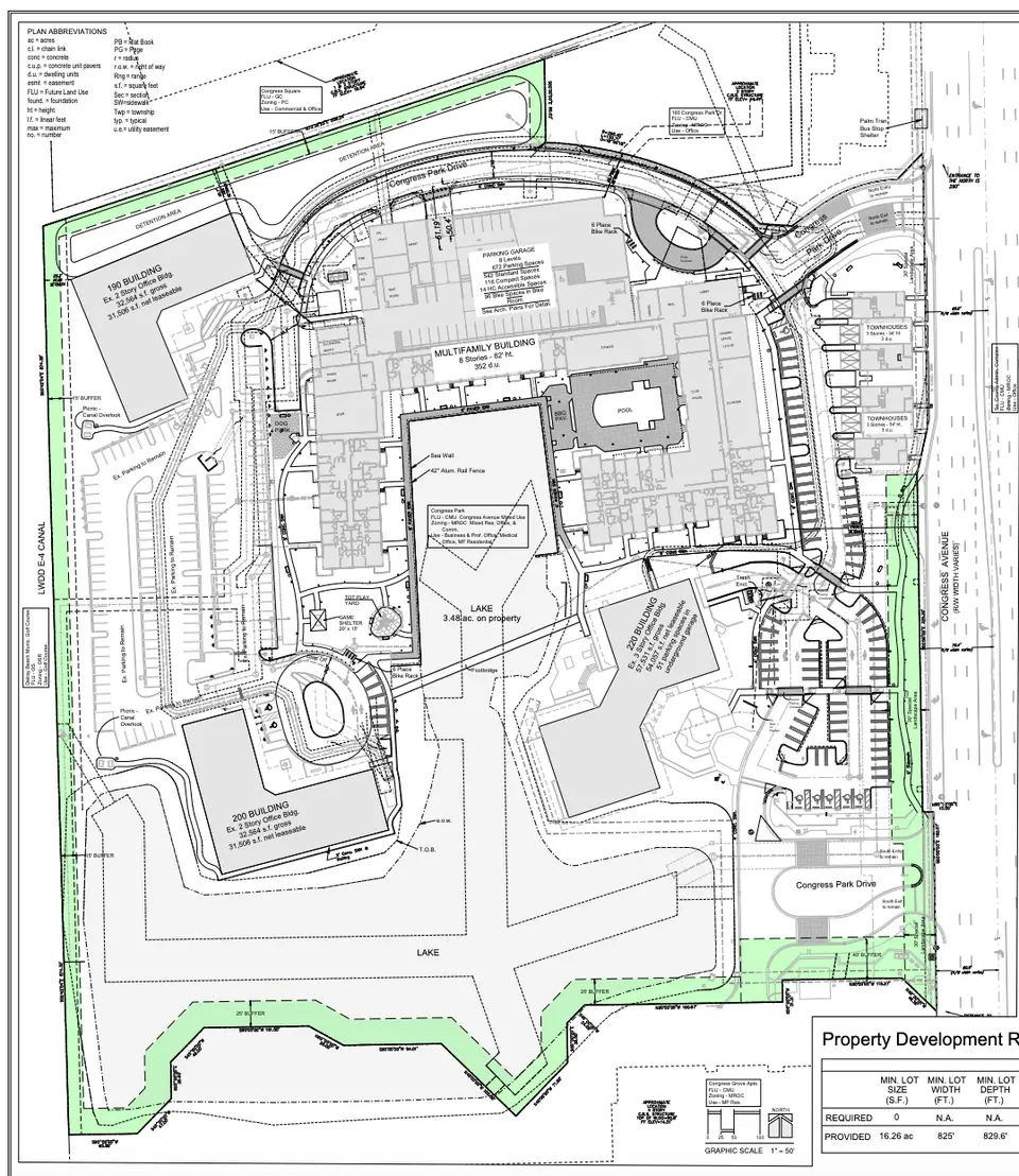 Delray Beach Zoning Board to Review Mixed-Use Residential Project at Congress Park Drive